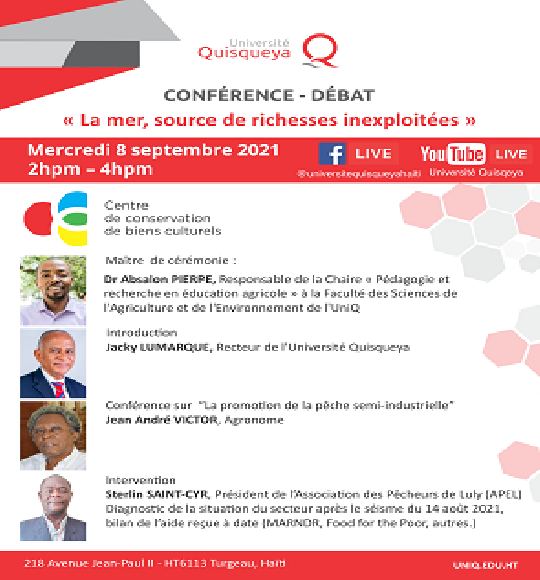 Conférence-débat « La mer, source de richesses inexploitées »